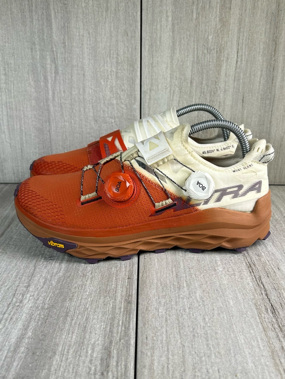 Altra Mont Blanc BOA Orange Trail Running Shoe Athletic Sneaker Women’s Size 9.5 - Picture 3 of 10
